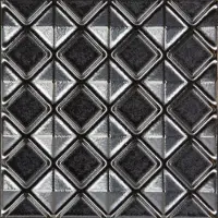 Navale Kolore wandtegel decor 15x15cm zilver