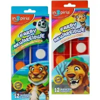 Schemat Inspiria Aquarelverf Set - 12 Levendige Kleuren voor Kinderen