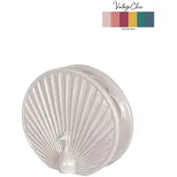 Ideas 4 Seasons Vaas Peacock crème Ø6,5 L15xH13,6cm crème Keramiek Vaas