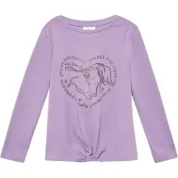 s.Oliver Shirt bruin / lavendel