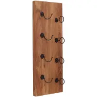 SIT Möbel PANAMA Aan de muur bevestigd wijnrek, oud metaal/mango hout