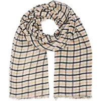 Comma Sjaal beige / crème / zwart