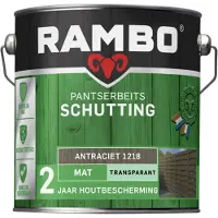 Rambo Pantserbeits Schutting Mat Transparant Antraciet 2.5L