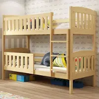 BMS - KUBUŚ Bunk Bed - 90x190 cm - Pine wood - Includes Mattresses