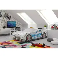 BMS Cars - Kinderbed - 80x160 cm - Zilver
