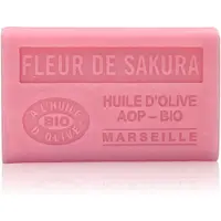 Savon De Marseille 4x biologische olijfzeep Fleur de sakura - AOP - franse zepen - biologisch - BOB - biologische blokzeep - natuurlijke ingredienten