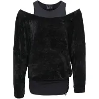 Forplay Shirt met lange mouwen - Bella - S tot XXL - voor Vrouwen - paars-zwart - Maat XL