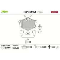 Valeo 301319A Remblokken