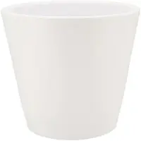DK Design Bloempot/plantenpot - Vinci - wit mat - voor kamerplant - D26 x H29 cm