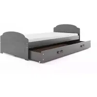 BMS LILI - Eenpersoonsbed - 90x200 cm - Jongeren - Grafiet