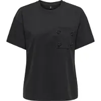 ONLY - ONLPOSH LIFE S/S BLING POCKET TOP BOXJRS - Dames - Blouses