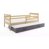 BMS - Pull-Out Bed - 90x200 cm - Jeugd - Pine/Graphite