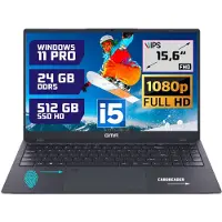 GMR - 15.6 Inch Full HD Laptop - Intel Core i5 - 24GB DDR5 RAM - 512GB SSD - Windows 11 Pro voor Thuis, Office en Studie notebook