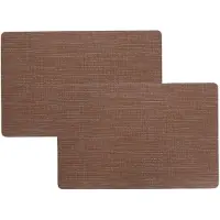 COSY&TRENDY Cosy & Trendy tafel Placemat - 4x - rechthoekig - vinyl bruin - 29 x 44 cm - Tafel dekken