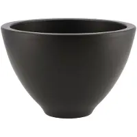 DK Design Bloempot/plantenpot Vinci- zwart mat - voor kamerplant - D15 x H23 cm