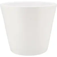 DK Design Bloempot/plantenpot - Vinci - wit mat - voor kamerplant - D28 x H34 cm