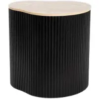 Homla - Koffietafel - Zwart - 47x37x47.5 cm