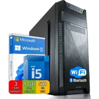 GMR Business Desktop PC | Intel Core i5 | 8GB RAM | 500GB SSD | Windows 11 Pro | WiFi | Ideaal voor Kantoor, Thuiswerken & Studie