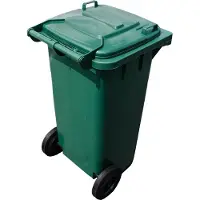 Pestan Kunststof Rolcontainer, kliko, Afvalcontainer Mini-container 120 Liter groen