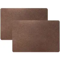 Home & Styling Luxe Tafel placemats Argenta - 8x - koper - pvc met glitters - 43 x 28 cm - Onderleggers
