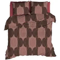 Romanette Dekbedovertrek Swing Chocomat Katoen-260 x 200 / 220 cm | Extra Breed