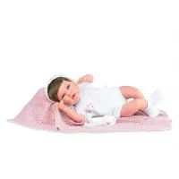 Marina & Pau Marina - Pau pop Newborn Ane Snow Princess 45cm - speelgoedpop.