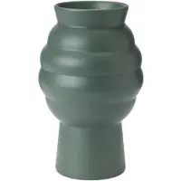 Knabstrup Keramik Tortus Archie vaas No2 23,5 cm Dark green