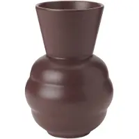 Knabstrup Keramik Tortus Archie vaas No1 21 cm Bordeaux