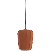 Light & Living Hanglamp Ø20x25 cm BIBURY hout print donker bruin+terra