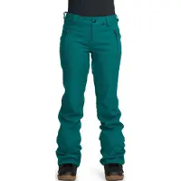 Volcom - Dames skibroeken - Genus Stretch Pant W Atlantic Deep voor Dames - Maat S - Groen