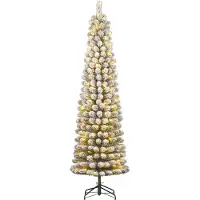 Black Box Kunstkerstboom Charlton Besneeuwd Met 180 Lampjes Warm Wit D 58 H 230 Cm