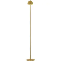 Schöner Wohnen LED vloerlamp op accu Bellis, Bloemenbetovering IP54 dimbaar, geel / oranje, Woon-/ Eetkamer, metaal, Scandinavisch