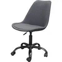 Vdd - Bureaustoel - Stoel - Bureaustoelen voor volwassenen - Bureau Stoel - Bureaustoel wieltjes - Bureaustoel grijs - Kuipstoel - Kuipstoelen - Kuipstoel grijs