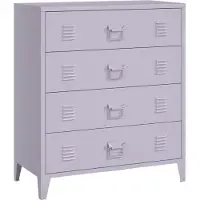 En.casa Ladekast Hämeenlinna commode met lades 92x80x40 cm lichtpaars []