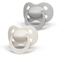 Medela Baby Fopspeen Origin. 0-6m Unisex Pastel Duo Licht beige/donker beige
