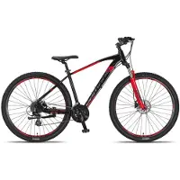 Altec Hardtail Mountainbike Camaro MTB 27.5 Inch 45 cm Unisex 24V Hydraulische schijfrem Zwart/Rood