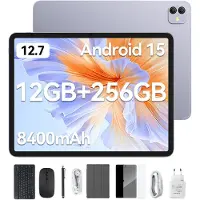 Blackview LINK 8 - Tablet - 12.7 Inch - 36 GB RAM - 256 GB ROM - 8400 mAh - Android 15 - Met Toetsenbord(QWERTY) - Beschermhoes - Muis - Stylus - 5G WiFi - Paars