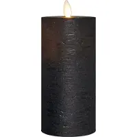 Anna's Collection Oplaadbare led kaars 7,5 x 15 cm | Zwart | Bewegende vlam