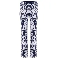 Kjus Skibroek Women Sella Jet Print Pants Navy/White-Maat 40