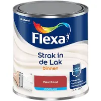 Flexa - Strak In De Lak Binnenlak Zijdeglans - Mooi Rood - Mengverf - 1 L