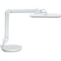 MAUL LED-bureaulamp MAULintro, dimbaar, wit / opaal, Werkkamer / Kantoor, metaal, LED bureaulamp