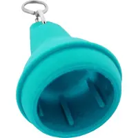 Combicraft Hotel sleutelhanger Mayfair met open onderkant 41x70mm turquoise - 50 stuks