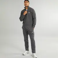 Jack & Jones Heren Mountain Open Zoom 1/4 Trainingspak Asfalt