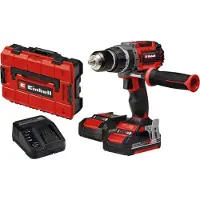 Einhell TP-CD 18/70 Li-i BL (2x2,0Ah) Accu-klopboor/schroefmachine 2 snelheden Incl. lader, Incl. 2 accus