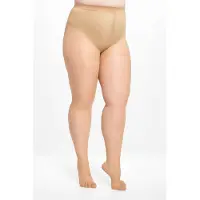 Giulia - Positive Style (grote maat) 20den sheer Panty met ondersteuning (multipack) - Beige - 3XL