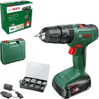 Bosch accu-klopboormachine EasyImpact 18V-40 (1x accu 2,0 Ah, 18 Volt systeem, met 173-delige bevestigingsset, in koffer) – Amazon-editie