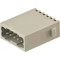 Harting Han DD Module-steekcontact (M), Quick-Lock-aansluiting, 12-polig, 250V, 10A - 1 stuk