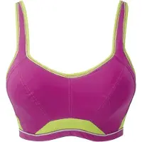 Freya Crop top sportbeha- pink / lemon - 75D - model AA4004