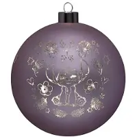 Disney Verlichte kerstbal glas Stitch groot 15 cm