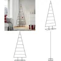vidaXL Kerstdecoratie kerstboom 150 cm metaal zwart - Metalen Kerstboom - Metalen Kerstbomen - Kerstboom - Kerstdecoratie
